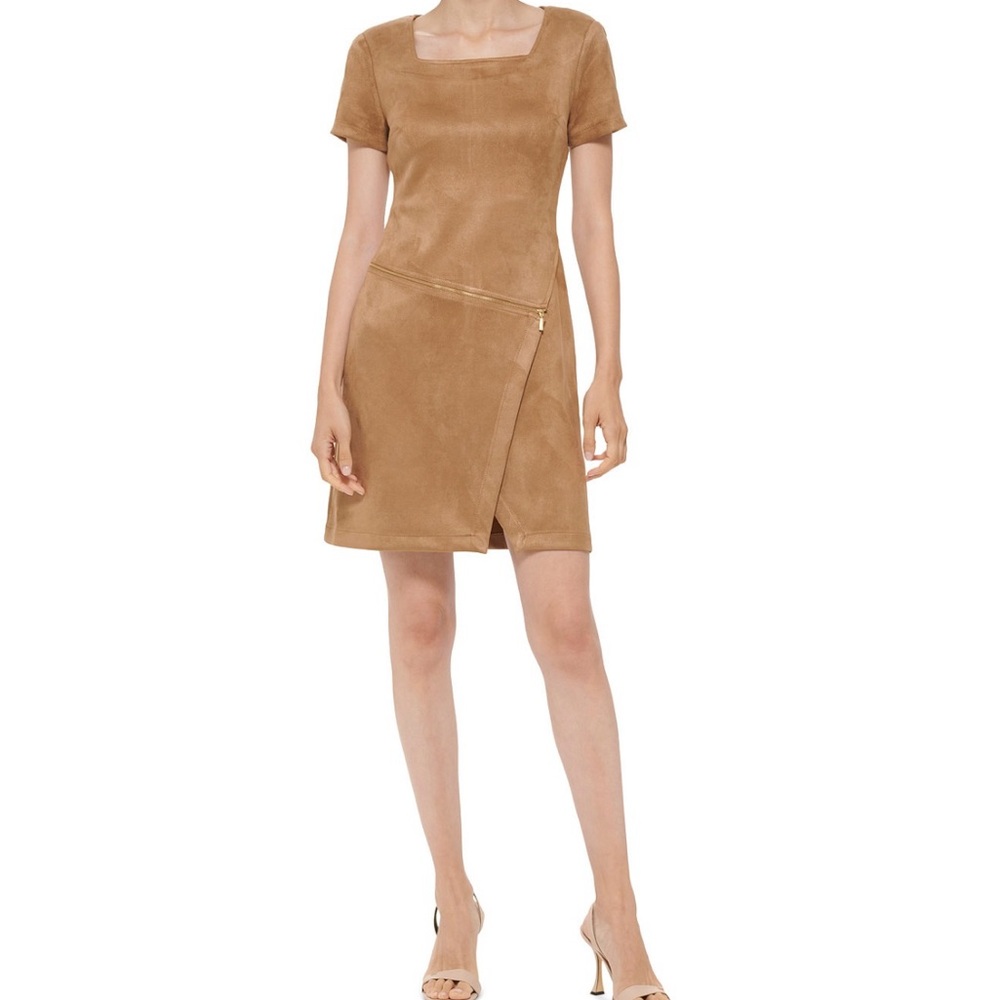 Calvin Klein Faux Suede Dress